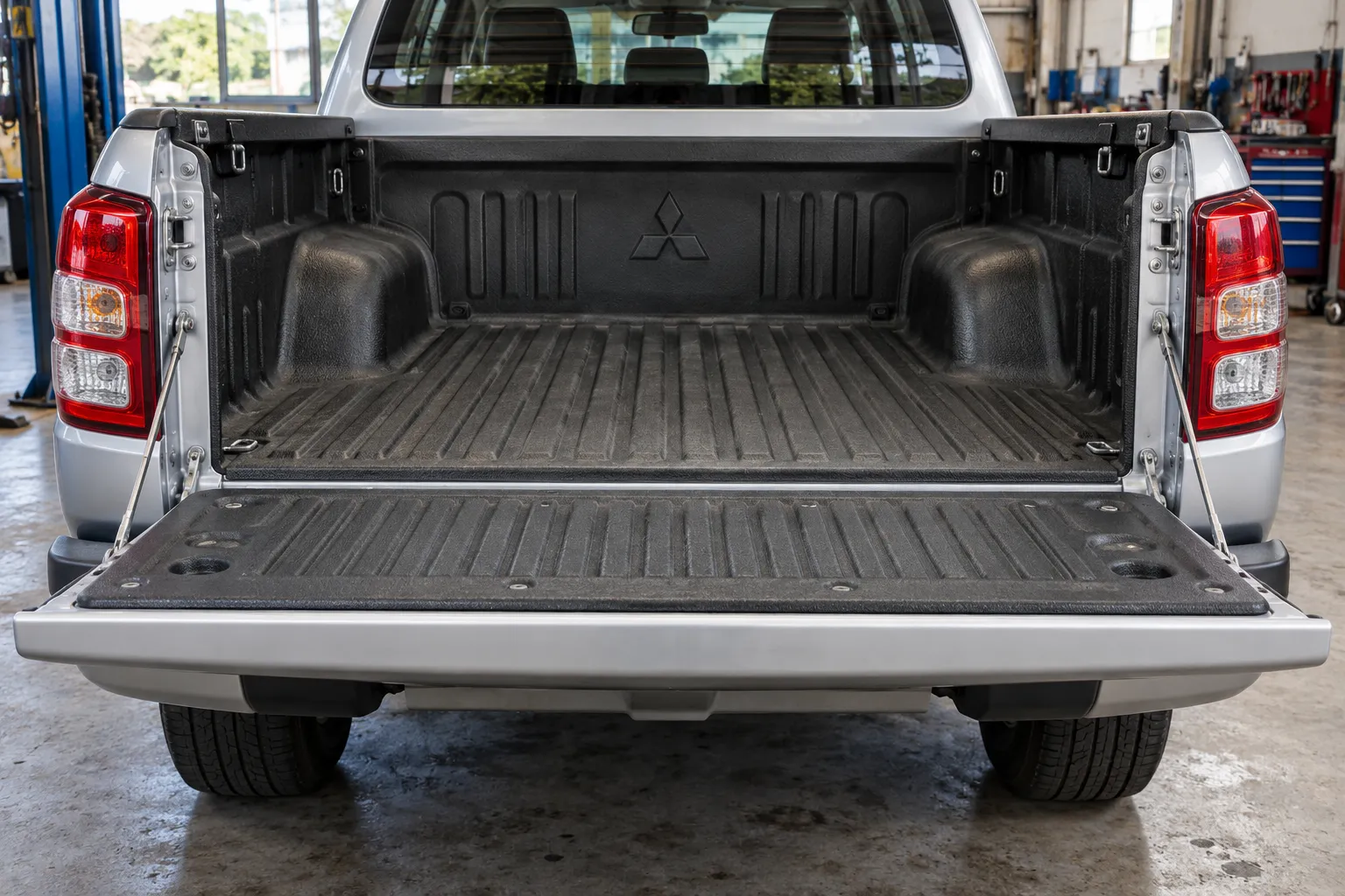 Mitsubishi L200 с открытым задним бортом