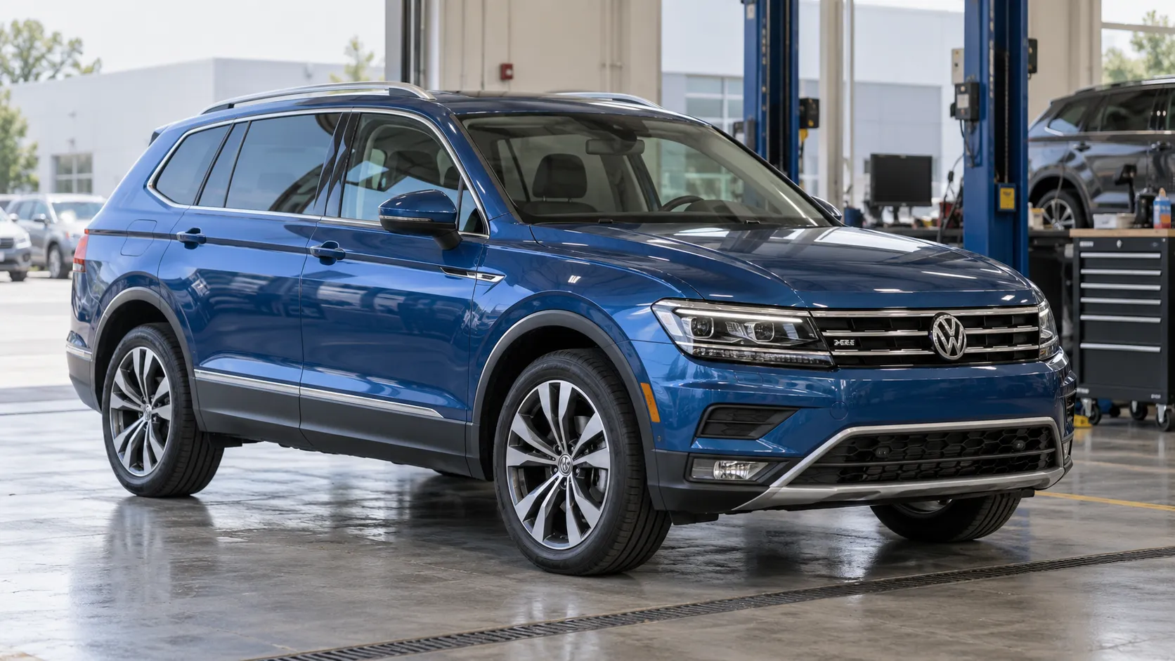 Volkswagen Tiguan LWB в мастерской
