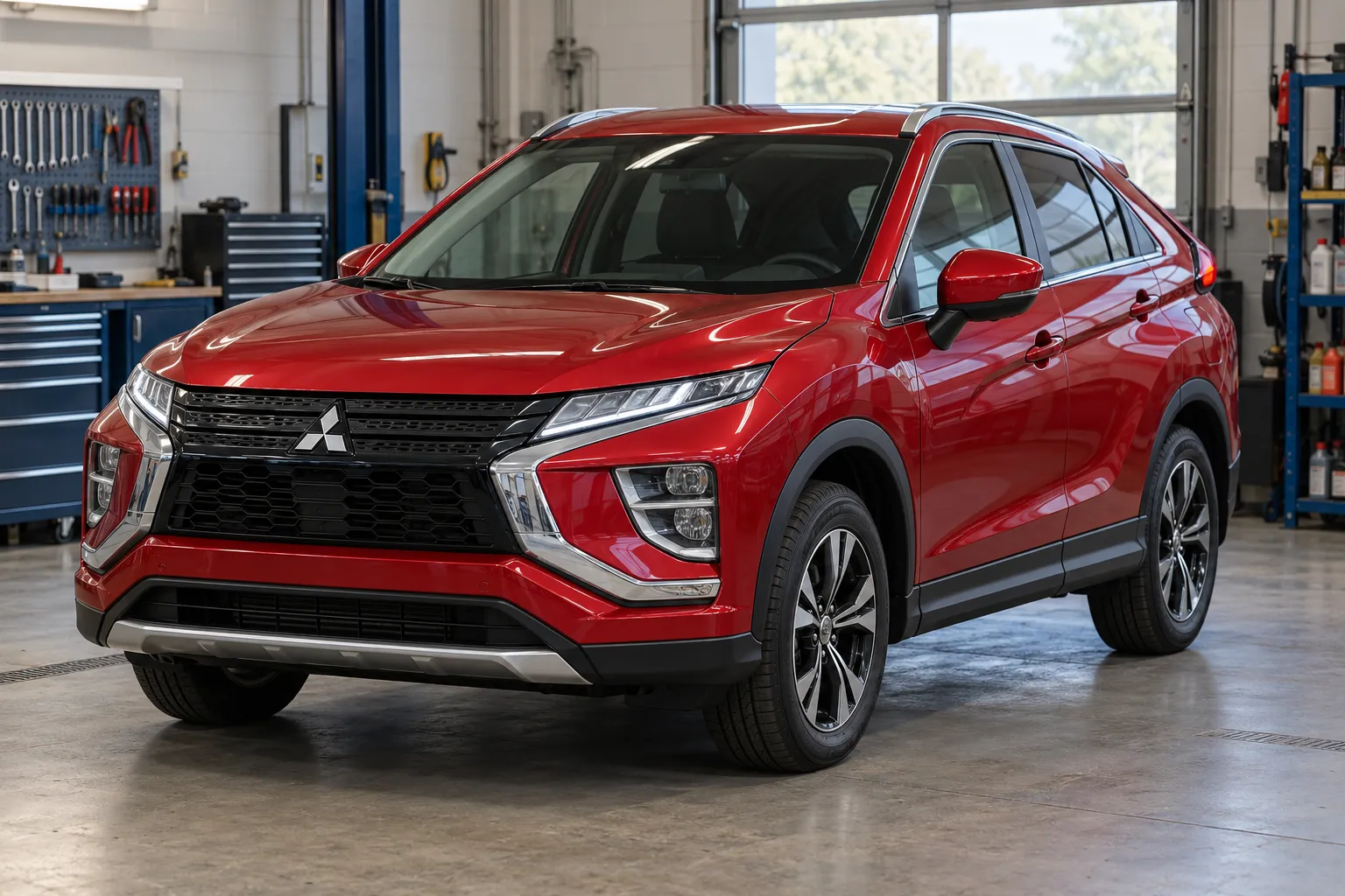 Mitsubishi Eclipse Cross у автосервиса