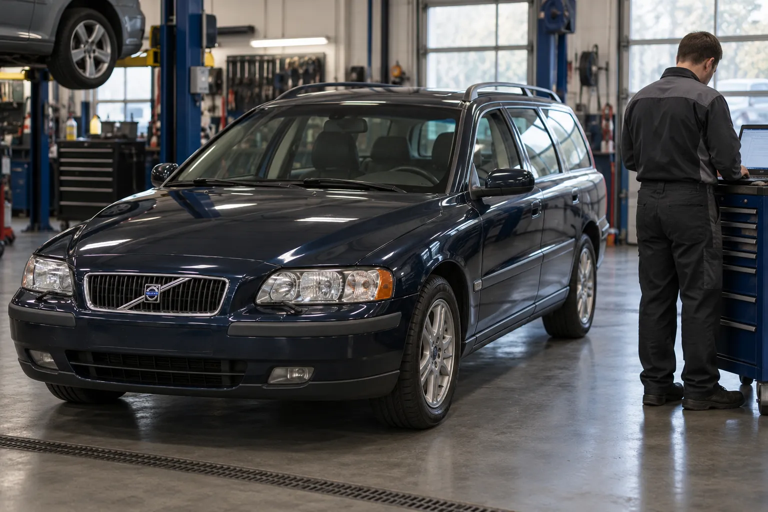 Volvo V70 перед диагностикой переключений АКПП