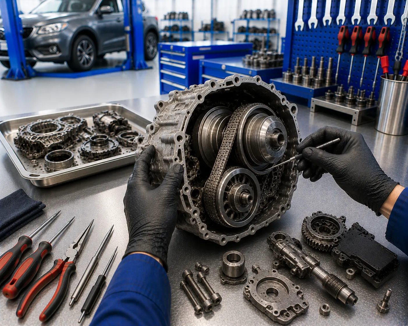 Диагностика и слесарный ремонт вариатора CVT в Домодедово