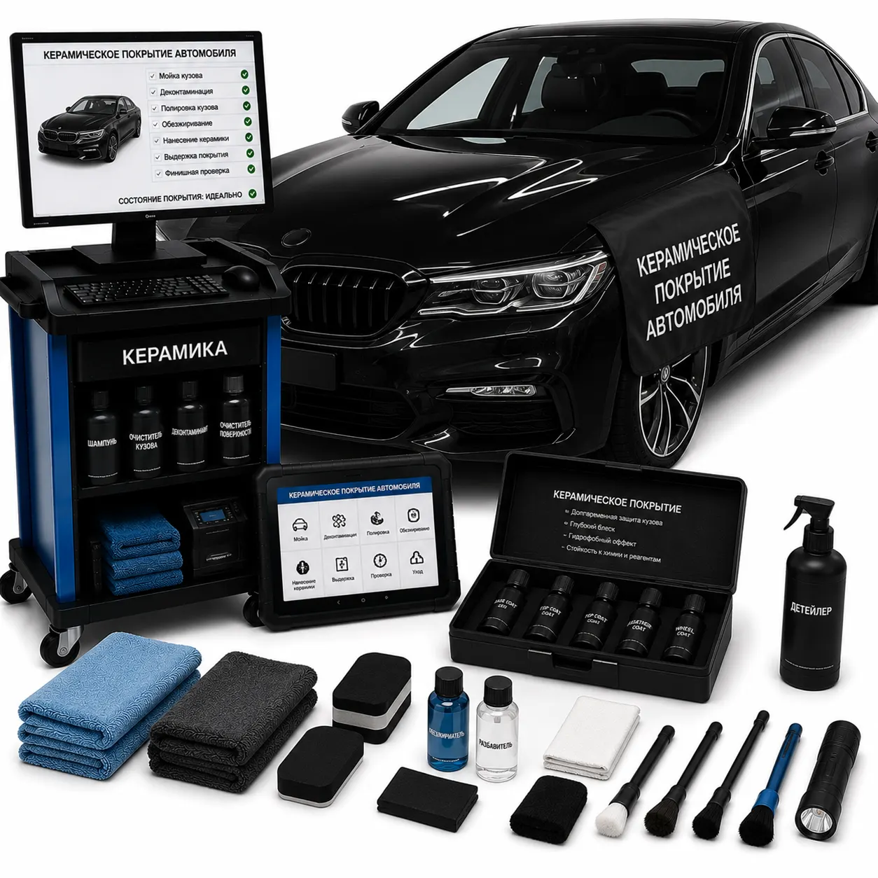 Керамическое покрытие автомобиля